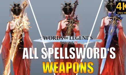 SWORD OF LEGENDS ONLINE – Toutes les armes du mage épéiste
